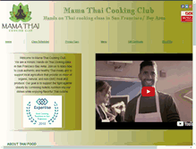 Tablet Screenshot of mamathaicookingclub.com